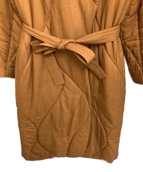 Ameri（アメリ）AMERI (アメリ) WAVE STITCH HEAT POLAK LONG COAT ブラウン サイズ:Sの古着・服飾アイテム