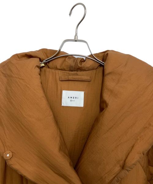 Ameri（アメリ）AMERI (アメリ) WAVE STITCH HEAT POLAK LONG COAT ブラウン サイズ:Sの古着・服飾アイテム