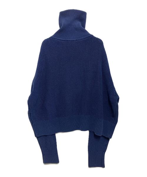 AMI Alexandre Mattiussi（アミアレクサンドルマテュッシ）AMI Alexandre Mattiussi (アミアレクサンドルマテュッシ) 厚手ニット ネイビー×ホワイト サイズ:Mの古着・服飾アイテム