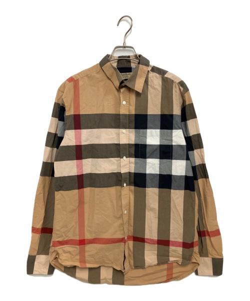 BURBERRY（バーバリー）BURBERRY (バーバリー) 長袖シャツ ベージュ×ブラック サイズ:Mの古着・服飾アイテム