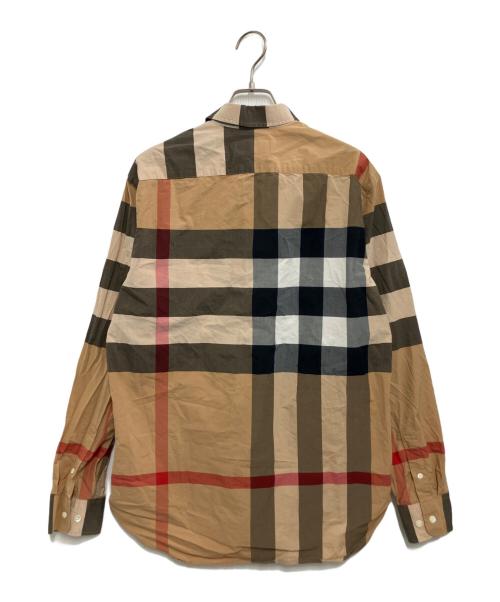 BURBERRY（バーバリー）BURBERRY (バーバリー) 長袖シャツ ベージュ×ブラック サイズ:Mの古着・服飾アイテム