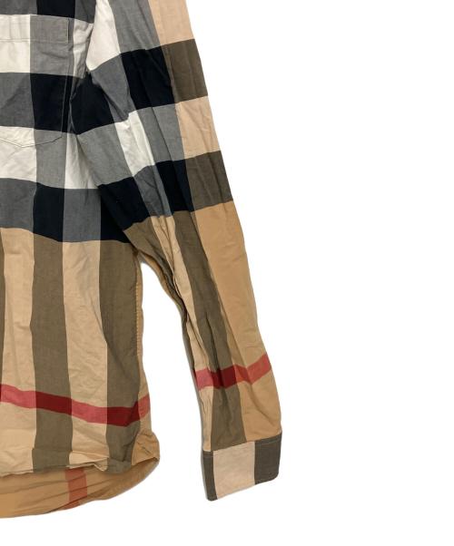 BURBERRY（バーバリー）BURBERRY (バーバリー) 長袖シャツ ベージュ×ブラック サイズ:Mの古着・服飾アイテム