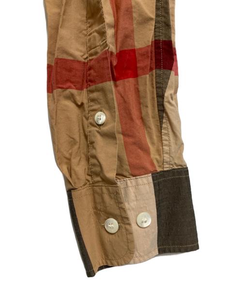 BURBERRY（バーバリー）BURBERRY (バーバリー) 長袖シャツ ベージュ×ブラック サイズ:Mの古着・服飾アイテム