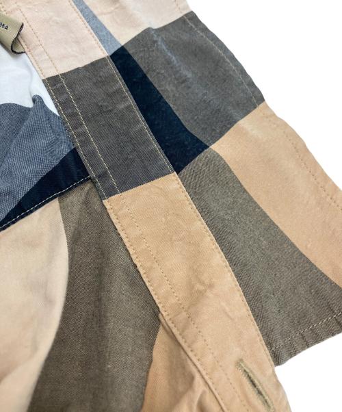 BURBERRY（バーバリー）BURBERRY (バーバリー) 長袖シャツ ベージュ×ブラック サイズ:Mの古着・服飾アイテム