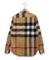 BURBERRY (バーバリー) 長袖シャツ ベージュ×ブラック サイズ:M：20000円