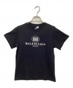 BALENCIAGAバレンシアガ）の古着「半袖カットソー」｜ブラック×ホワイト