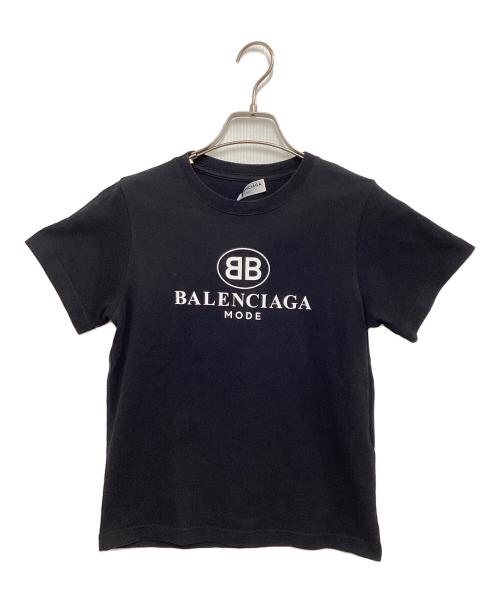 BALENCIAGA（バレンシアガ）BALENCIAGA (バレンシアガ) 半袖カットソー ブラック×ホワイト サイズ:Sの古着・服飾アイテム