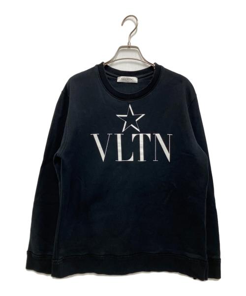 VALENTINO（ヴァレンティノ）VALENTINO (ヴァレンティノ) スウェット ブラック×ホワイト サイズ:Lの古着・服飾アイテム