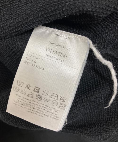 VALENTINO（ヴァレンティノ）VALENTINO (ヴァレンティノ) スウェット ブラック×ホワイト サイズ:Lの古着・服飾アイテム