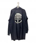 MM6 Maison Margielaエムエムシックスメゾンマルジェラ）の古着「長袖ワンピース」｜ネイビー×ホワイト