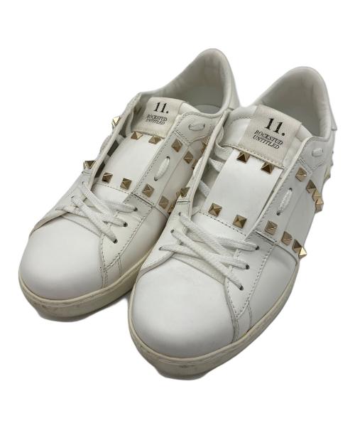 VALENTINO（ヴァレンティノ）VALENTINO (ヴァレンティノ) ロックスタッズスニーカー ホワイト サイズ:41の古着・服飾アイテム