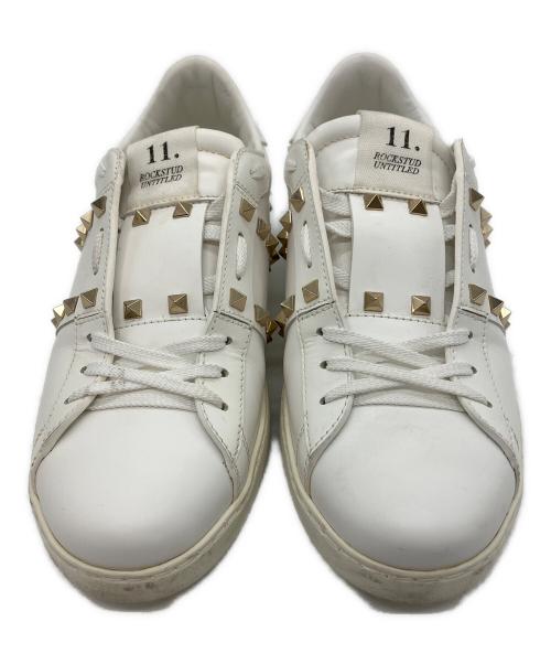 VALENTINO（ヴァレンティノ）VALENTINO (ヴァレンティノ) ロックスタッズスニーカー ホワイト サイズ:41の古着・服飾アイテム