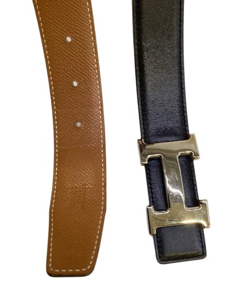 HERMES（エルメス）HERMES (エルメス) コンスタンスベルト ブラック×ブラウンの古着・服飾アイテム