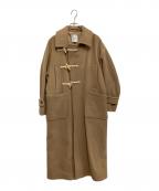 CLANEクラネ）の古着「OVER MAXI DUFFLE COAT」｜ブラウン