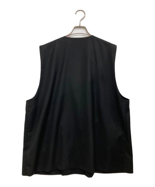 SOLAMONAT LARME（ソラモナラーム）SOLAMONAT LARME (ソラモナラーム) ノーカラーベスト ブラック サイズ:Mの古着・服飾アイテム