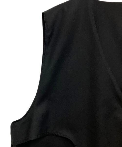 SOLAMONAT LARME（ソラモナラーム）SOLAMONAT LARME (ソラモナラーム) ノーカラーベスト ブラック サイズ:Mの古着・服飾アイテム