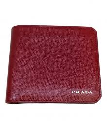 PRADA（プラダ）の古着「2つ折り財布」｜レッド