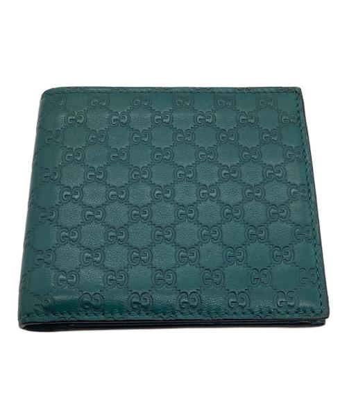 GUCCI（グッチ）GUCCI (グッチ) 2つ折り財布 グリーンの古着・服飾アイテム