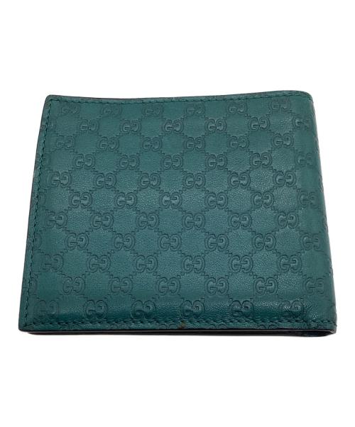 GUCCI（グッチ）GUCCI (グッチ) 2つ折り財布 グリーンの古着・服飾アイテム