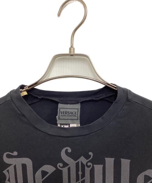 VERSACE（ヴェルサーチェ）VERSACE (ヴェルサーチェ) 半袖カットソー ブラック サイズ:3XLの古着・服飾アイテム