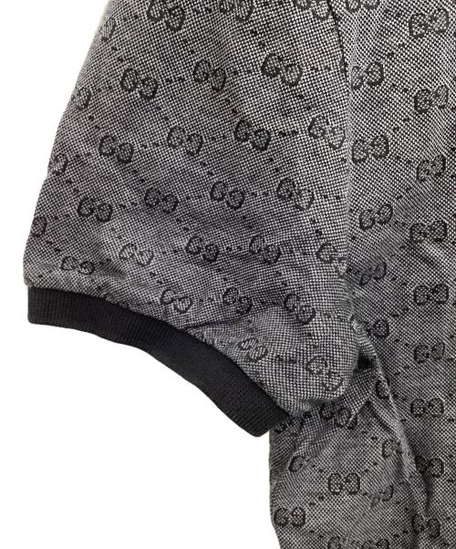 GUCCI（グッチ）GUCCI (グッチ) GG柄シェリーラインポロシャツ ブラック サイズ:Mの古着・服飾アイテム