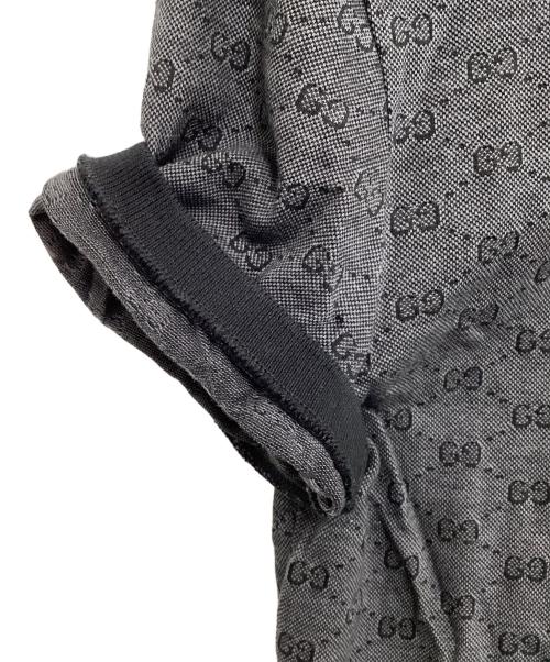GUCCI（グッチ）GUCCI (グッチ) GG柄シェリーラインポロシャツ ブラック サイズ:Mの古着・服飾アイテム