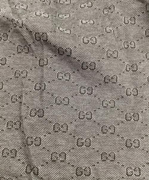 GUCCI（グッチ）GUCCI (グッチ) GG柄シェリーラインポロシャツ ブラック サイズ:Mの古着・服飾アイテム