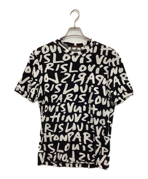 LOUIS VUITTON（ルイ ヴィトン）LOUIS VUITTON (ルイ ヴィトン) 半袖カットソー ホワイト×ブラック サイズ:Mの古着・服飾アイテム