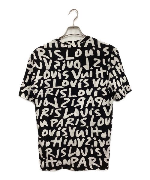 LOUIS VUITTON（ルイ ヴィトン）LOUIS VUITTON (ルイ ヴィトン) 半袖カットソー ホワイト×ブラック サイズ:Mの古着・服飾アイテム