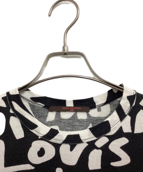 LOUIS VUITTON（ルイ ヴィトン）LOUIS VUITTON (ルイ ヴィトン) 半袖カットソー ホワイト×ブラック サイズ:Mの古着・服飾アイテム