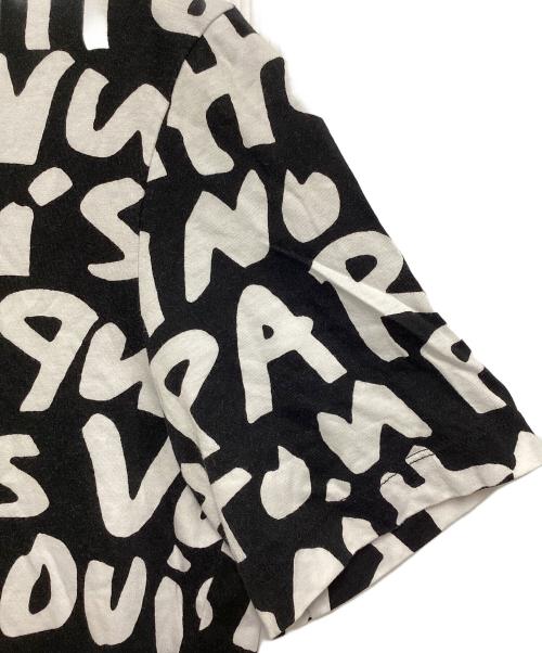 LOUIS VUITTON（ルイ ヴィトン）LOUIS VUITTON (ルイ ヴィトン) 半袖カットソー ホワイト×ブラック サイズ:Mの古着・服飾アイテム