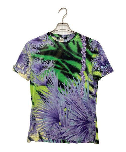 VERSACE（ヴェルサーチェ）VERSACE (ヴェルサーチェ) 半袖カットソー パープル サイズ:52の古着・服飾アイテム