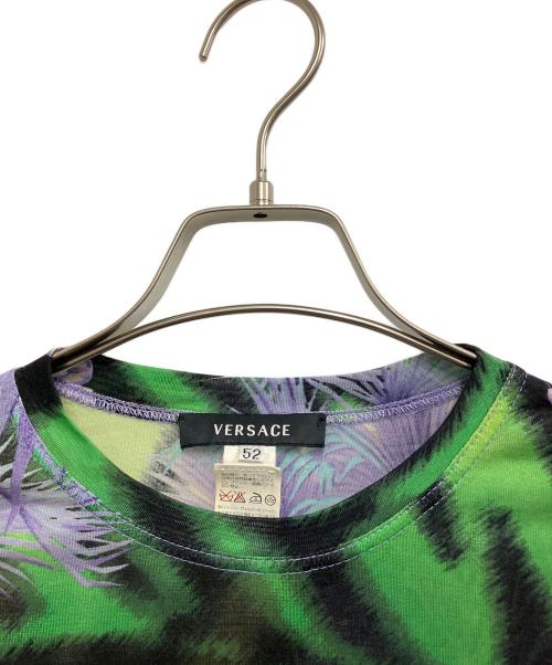 VERSACE（ヴェルサーチェ）VERSACE (ヴェルサーチェ) 半袖カットソー パープル サイズ:52の古着・服飾アイテム