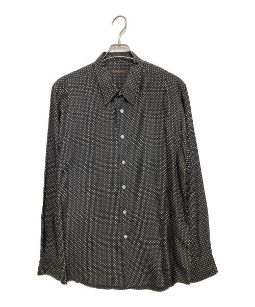 LOUIS VUITTON（ルイ ヴィトン）LOUIS VUITTON (ルイ ヴィトン) シルクシャツ ブラック サイズ:42の古着・服飾アイテム