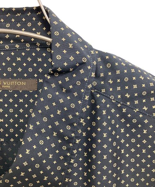 LOUIS VUITTON（ルイ ヴィトン）LOUIS VUITTON (ルイ ヴィトン) シルクシャツ ブラック サイズ:42の古着・服飾アイテム
