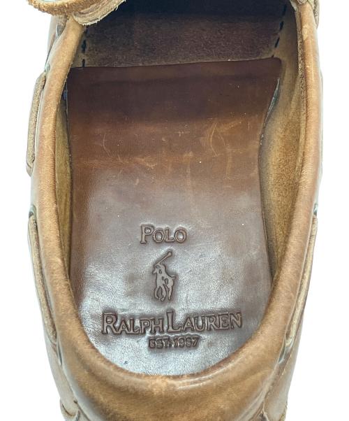 POLO RALPH LAUREN（ポロ・ラルフローレン）POLO RALPH LAUREN (ポロ・ラルフローレン) デッキシューズ ブラウン サイズ:25.5の古着・服飾アイテム