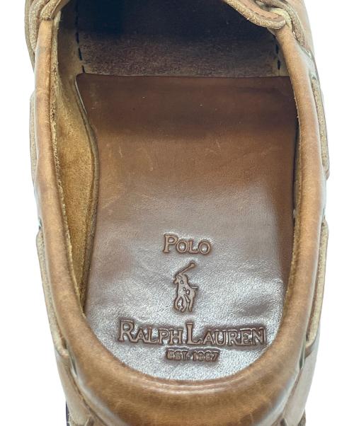 POLO RALPH LAUREN（ポロ・ラルフローレン）POLO RALPH LAUREN (ポロ・ラルフローレン) デッキシューズ ブラウン サイズ:25.5の古着・服飾アイテム