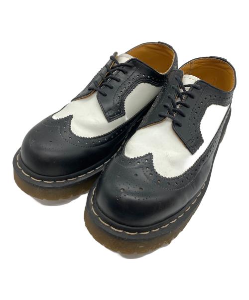 Dr.Martens（ドクターマーチン）Dr.Martens (ドクターマーチン) ブローグシューズ ホワイト×ブラック サイズ:27cmの古着・服飾アイテム
