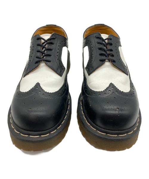 Dr.Martens（ドクターマーチン）Dr.Martens (ドクターマーチン) ブローグシューズ ホワイト×ブラック サイズ:27cmの古着・服飾アイテム