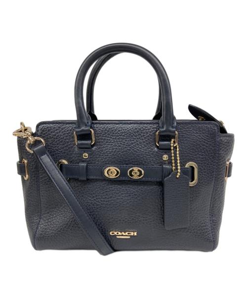 COACH（コーチ）COACH (コーチ) 2WAYバッグ ネイビーの古着・服飾アイテム