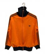 OLD adidasオールドアディダス）の古着「トラックジャケット」｜オレンジ×ブラック