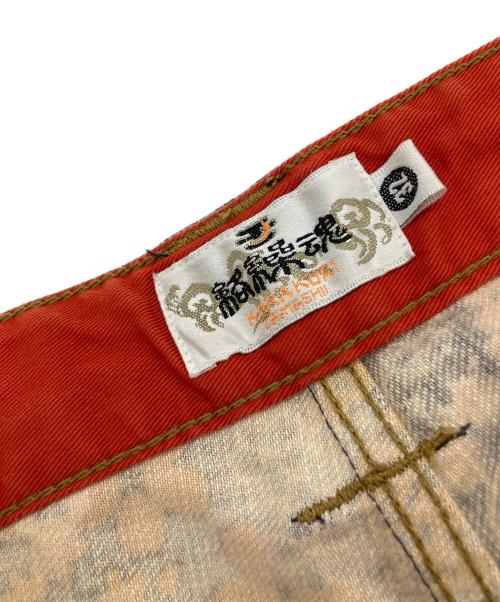 絡繰魂（カラクリタマシイ）絡繰魂 (カラクリタマシイ) デニムパンツ ブルー サイズ:Lの古着・服飾アイテム