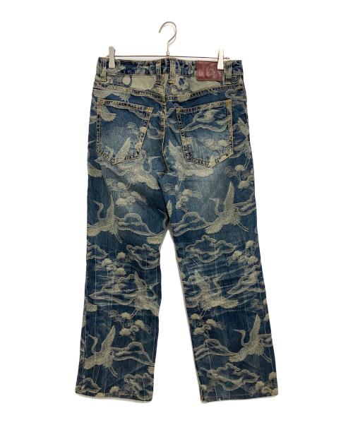 錦（ニシキ）錦 (ニシキ) デニムパンツ ブルー サイズ:XLの古着・服飾アイテム
