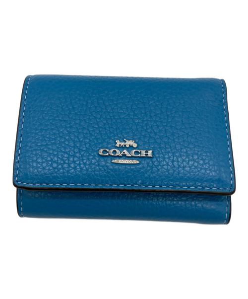 COACH（コーチ）COACH (コーチ) 3つ折り財布 スカイブルーの古着・服飾アイテム