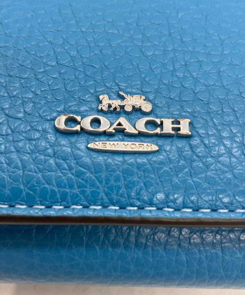 COACH（コーチ）COACH (コーチ) 3つ折り財布 スカイブルーの古着・服飾アイテム