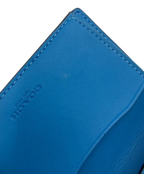 COACH（コーチ）COACH (コーチ) 3つ折り財布 スカイブルーの古着・服飾アイテム