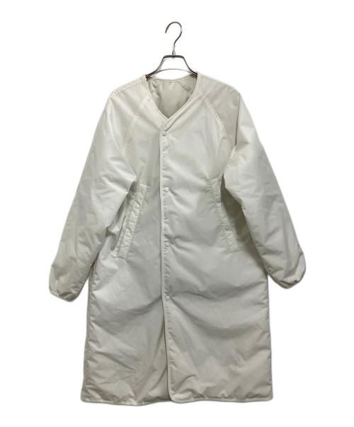 nanamica（ナナミカ）nanamica (ナナミカ) リバーシブルダウンコート ホワイト サイズ:Sの古着・服飾アイテム