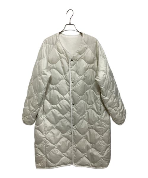 nanamica（ナナミカ）nanamica (ナナミカ) リバーシブルダウンコート ホワイト サイズ:Sの古着・服飾アイテム
