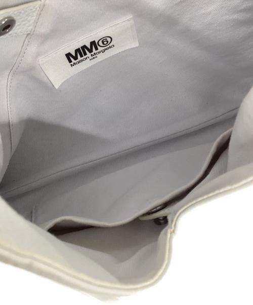 MM6 Maison Margiela（エムエムシックスメゾンマルジェラ）MM6 Maison Margiela (エムエムシックスメゾンマルジェラ) トートバッグ ホワイトの古着・服飾アイテム