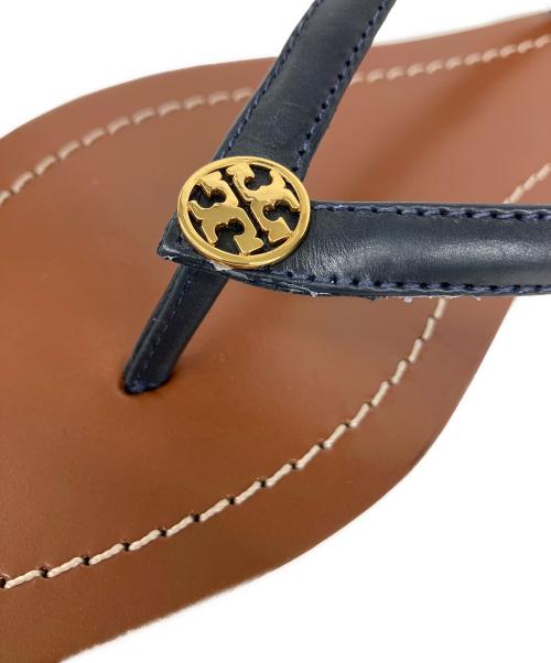TORY BURCH（トリーバーチ）TORY BURCH (トリーバーチ) TERRA THONG VEG LEATHER ブラウン サイズ:25の古着・服飾アイテム